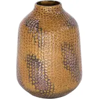 TABLE PASSION Vase pylea 30cm - Orange Rund Fayence