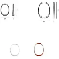Foscarini Anisha LED Tischleuchte Piccola Weiß - , dimmbar, Weiß, für Wohnzimmer, Kunststoff