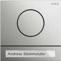 Gira 5565920, Kabelgebunden, 1 Modul(e), IP54, 10-poliger Steckverbinder, Edelstahl, Edelstahl