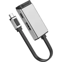 Alogic ULCHDPD-SGR, USB 3.2 Gen 1 (3.1 Gen 1) Type-C, 100 W, Silber, 60 Hz, HDMI, USB 3.2 Gen 1 (3.1 Gen 1) Type-C, 1 Stück(e)