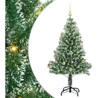 vidaXL Runa (mit LEDs und goldenen Kugeln)