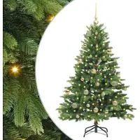 vidaXL Leif (mit LEDs und goldenen Kugeln)