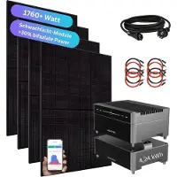 MyVoltaics 1760+ Watt Balkonkraftwerk mit Speicher Marstek Venus A 4,24 kW Komplettset 800W Halterung Befestigung nach Wahl