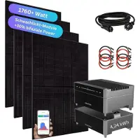 MyVoltaics 1760+ Watt Balkonkraftwerk mit Speicher Marstek Venus A 4,24 kW Komplettset 800W Halterung Befestigung nach Wahl