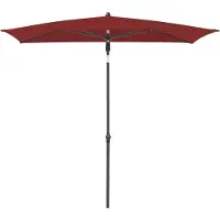 Doppler , Sonnenschirm / Mittelmastschirm "Active Green Edition 200 x 120", bordeaux, 200 x 120 cm