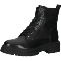 Geox Damen Schnürstiefel Schwarz