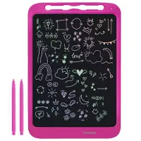 IMoshion LCD-Zeichentablett für Kinder - Mit Farbbildschirm und 2 Stiften - Hot Pink