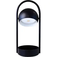 Frandsen LED Tischlampe Ball Portable, dimmbar, schwarz, für Wohn- / Esszimmer, Metall, Design, LED Tischlampe
