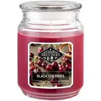 Fragrance and Style GmbH Duftkerze Candle Brothers Black Cherries, Kerze im Glas, 2 Dochte, 510g, 100h Brenndauer, Raumduftkerze, rot