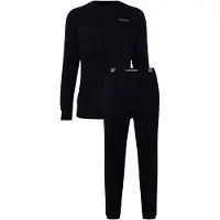 Cr7 Pyjama 8730-42 Schwarz Regular Fit