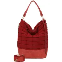 Fritzi aus Preußen Schultertasche Umhängetasche Brigitte X Fritzi Olga Limited Bubble Hobo Bag Red Wine weinrot