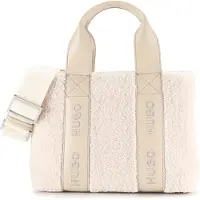 HUGO Tote Bag aus Teddy mit Details aus Kunstleder Grösse ONESI