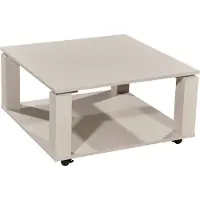 Bega Couchtisch ROMY aus Melamin und MDF, mobil, mit 1 Ablage, Farbe Kaschmir