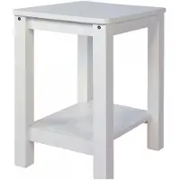 Homestyle4u Nachttisch 38x47x32 in Weiß 1827