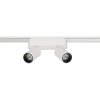LEDKIA LED-Strahler Doppelt für Magnetschiene 25mm SuperSlim 10W 48V Weiss 4000K Neutralweiß