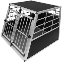 Monster Auto Hundetransportbox – Große Doppelbox