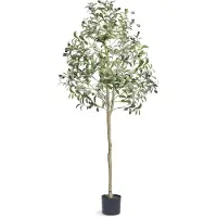 Vevor Olivenbaum Künstlich 60x60x155cm Kunstpflanze PE Künstliche Pflanzen Fake Plastikpflanzen im Topf Kunstblume Geruchslos wasserdicht Ideal zur Dekoration von Schlafzimmer Arbeitszimmer Wohnzimmer