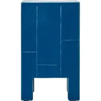House Doctor HDBrick Beistelltisch, blau, Höhe 51 cm, Holz - , Blau, Holz