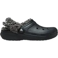 Crocs - Classic Fleece Lined Clog - Hausschuhe Gr M6 / W8 schwarz/grau