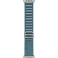 Apple Alpine Loop Armband für Watch | 44/45/46/49 mm - Größe S - Light Blue / Natural Titanium