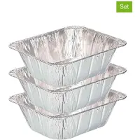 San Ignacio KINVARA - Set mit 3 rechteckigen Aluminiumtabletts 26 x 32 cm