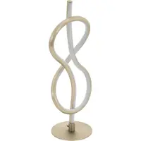 Eglo LED Tischlampe Novafeltria, Tischleuchte, Nachttischlampe aus Stahl, Aluminium und Kunststoff, Wohnzimmerlampe in Nickel-Matt, Weiß, mit Schalter