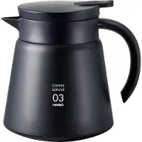 Hario Insulated Server V60-03 Edelstahl 800 ml schwarz