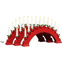 vidaXL Weihnachtskerzenbogen mit 10 LED Kerzen 3 stk. LEDs Warmes Weiß