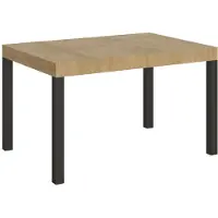 Itamoby Ausziehbarer Tisch 90x130/390 cm Everyday Gestell Eiche Natur Anthrazit