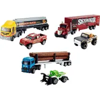 Inny Mattel - Matchbox Super Convoy Sortiment, Sattelzug mit abnehmbaren Sattelschlep