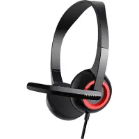 Havit H202d (Black), Kabelgebunden, Anrufe/Musik, 20 - 20000 Hz, Kopfhörer, Schwarz, Rot