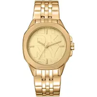 DKNY Damenuhr Quarzuhr gold onesize Damen 34 DK1L012M0065