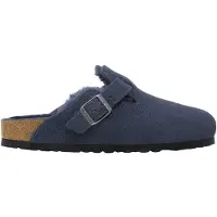 Birkenstock - Warme und weiche Clogs &ndash; Unisex &ndash; Boston Shearling Suede Regular - Boston Shearling Leather/Suede Regular New Navy für
