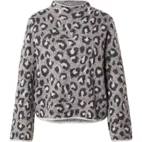 s.Oliver BLACK LABEL Strickpullover mit Woll-Anteil Damen grau gemustert, 40 804132-0001-00400