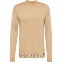 Guess Marciano GUESS Alf Ls High Neck Log Travertine Sand Größe: S | Turtlenecks Outlet | Herren | Braun