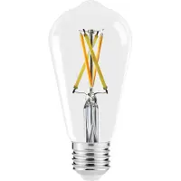 Sylvania Smart LED E27 | Warmweiß - Tageslichtweiß 2000K-6500K | 806lm - 60W Ersatz | dimmbare Glühbirne E27 | Edison Form | Leuchtmittel mit Fernbedienung, App, Alexa, Siri steuerbar