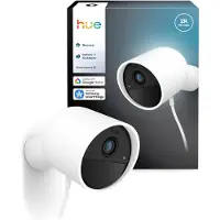 Philips Hue Secure Cam 2K Kabelgebunden Weiß