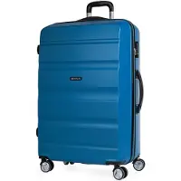 Itaca Unisex. T71670-01 Große Reisetasche mit 4 Rädern XL T71670 blau -77x48x29cm (OSFA), Lässig, ABS/Polykarbonat