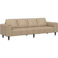 vidaXL Wohnzimmer Couch Hellgrau 250 x 77 x 76 cm