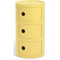 Kartell Container Bio Componibili gelb, Designer Anna Castelli Ferrieri, 58.5 cm