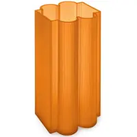 Kartell Okra Vase Tall Orange - , Orange, Kunststoff