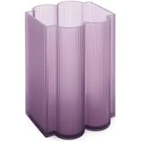 Kartell Okra Vase Low Violet - , Violett, Kunststoff
