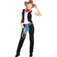 Dressforfun Faschingskostüm Cowgirl Wild Amber – Damen – Größe L