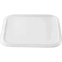 Wilmax Speiseteller 25.5 x 25.5 cm aus Porzellan, Weiß, 3er Set