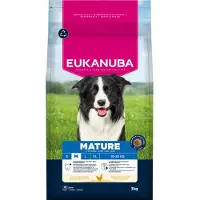 Eukanuba Mature Medium Breeds Chicken 3 kg Trockenfutter für ältere Hunde mittelgroßer Rassen, reich an frischem Huhn