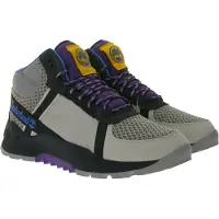 Timberland Solar Wave Lt Mid Herren Wander-Schuhe nachhaltige Hiking-Stiefel mit ReBOTL-Gewebe und GreenStride-Shole Trekking-Boots TB0A41YCK511 Grau/Bunt