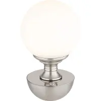 Globo Tabina LED Tischleuchte 2,5W CCT Nickel Matt, Metall Ø12cm 21015N