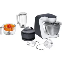 Bosch MUM5 Start Line universal, 3,9 l, Orange, Silber, Transparent, Weiß, Tasten, 1,25 l, 1,5 l, Edelstahl