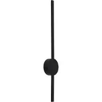 QAZQA Moderne Wandleuchte Schwarz 60cm inkl. LED - Clockwise