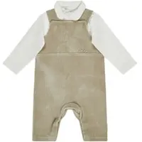 Sterntaler Bekleidungs-Set Langarmshirt und Latzhose in steingrau | Gr.: 68
